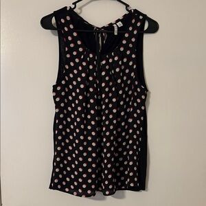 Elle women’s red and white polkadot top